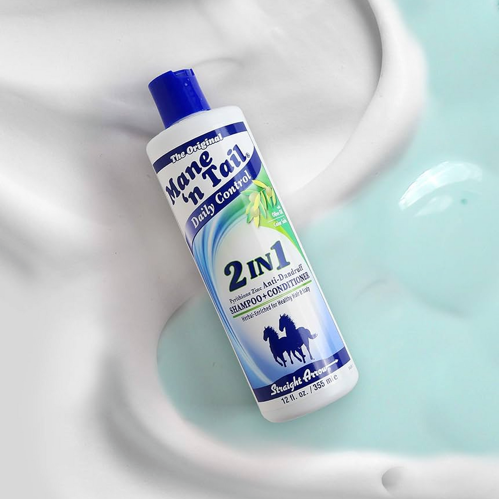 Mane 'n Tail Daily Control - 2-in-1 Anti-Dandruff Shampoo & Conditioner with Pyrithione Zinc (355 ml)