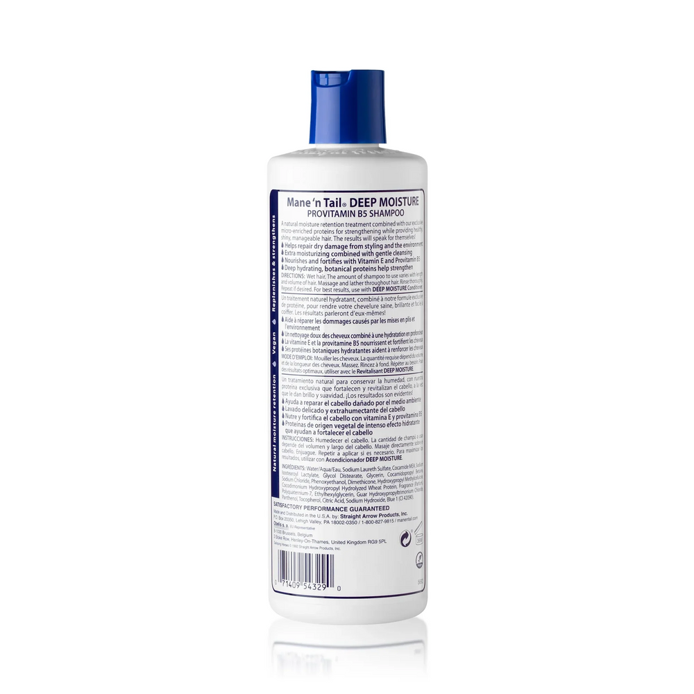 Mane 'n Tail Provitamin B5 - Deep Moisture Shampoo with Natural Coconut Oil - Hydrates & Lengthens (355 ml)