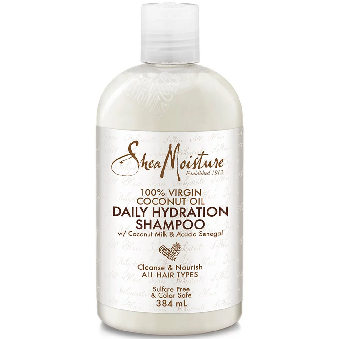 SheaMoisture 100% Virgin - Coconut Oil Daily Hydration Shampoo with Coconut Milk & Acacia Senegal (384 ml)