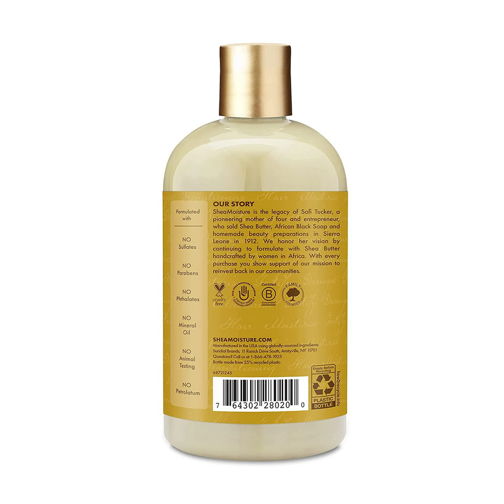 SheaMoisture Raw Shea Butter & Mint - Deep Moisturizing Shampoo with Sea Kelp & Argan Oil (384 ml)