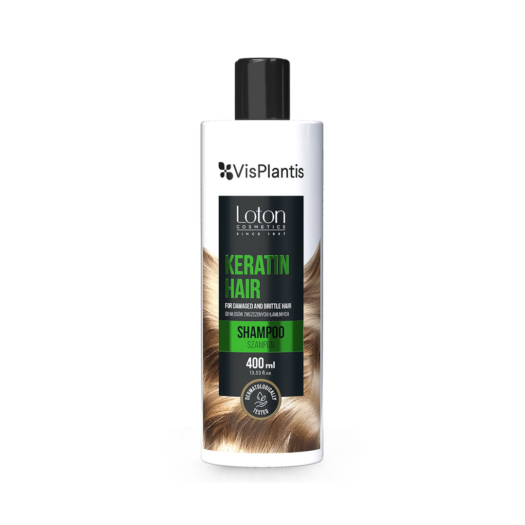 VisPlantis Keratin Hair - Shampoo for Damaged & Brittle Hair (400 ml)