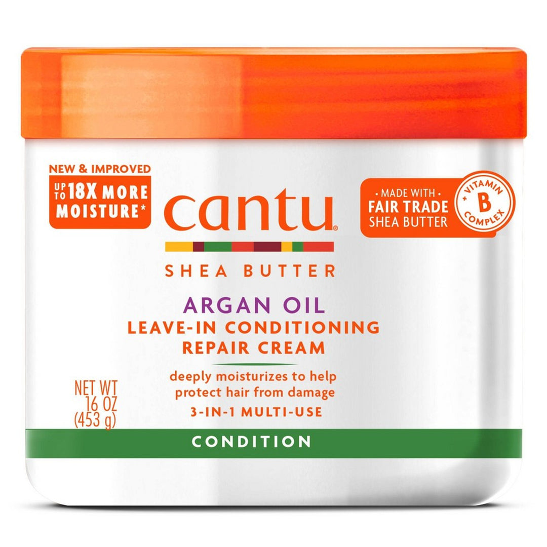 Cantu Argan Oil Leave-In Conditioning Moisturizing & Repairing Cream (453 ml)