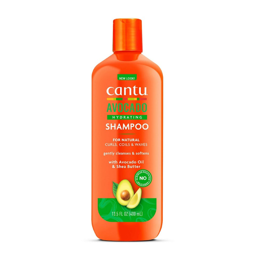 Cantu Avocado Hydrating Sulfate-Free Shampoo with Shea Butter for Curly, Coily & Wavy Hair (399 ml)