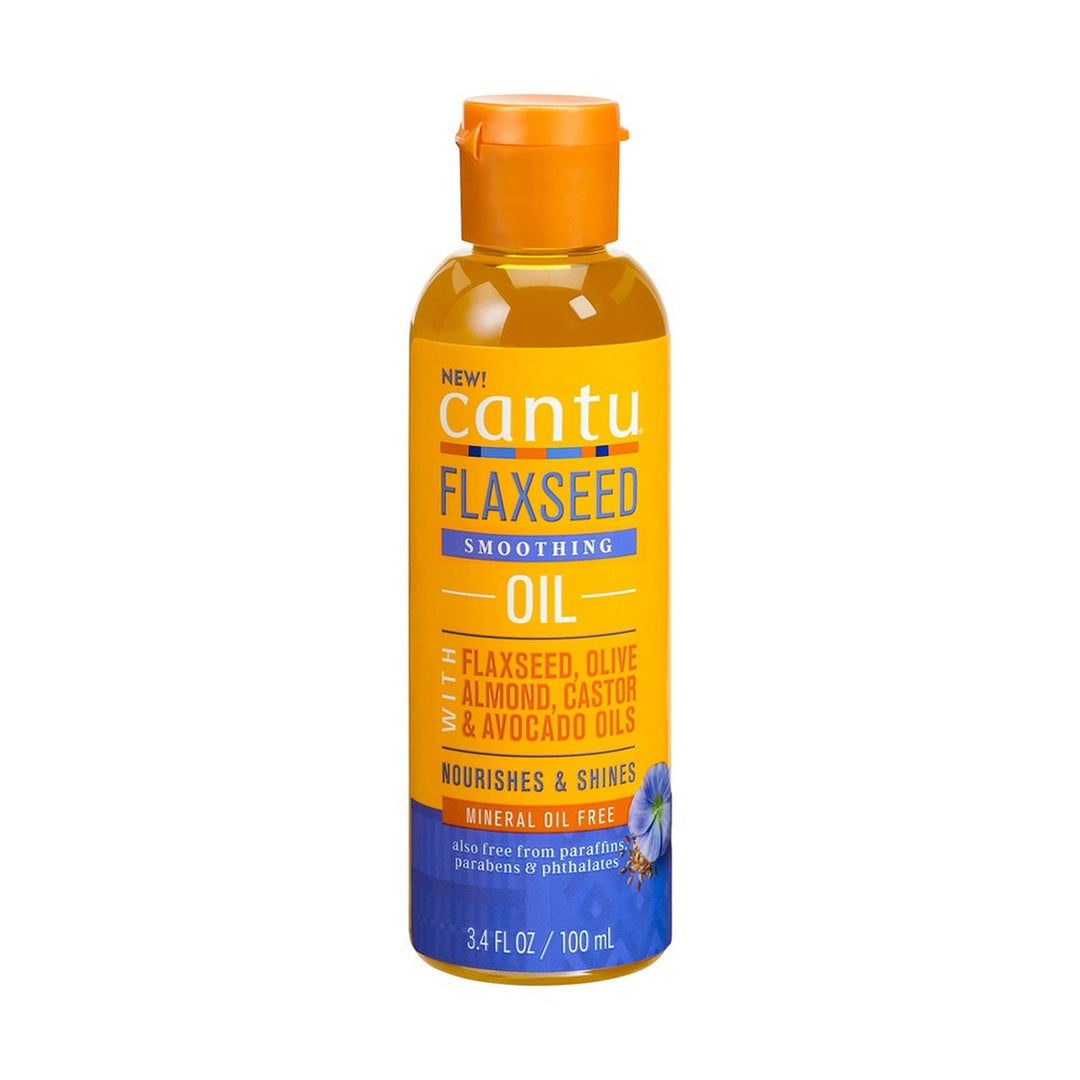 Cantu Flaxseed Smoothing Oil for Frizz Control & Shine with Curly, Coily & Wavy Hair (101 ml)