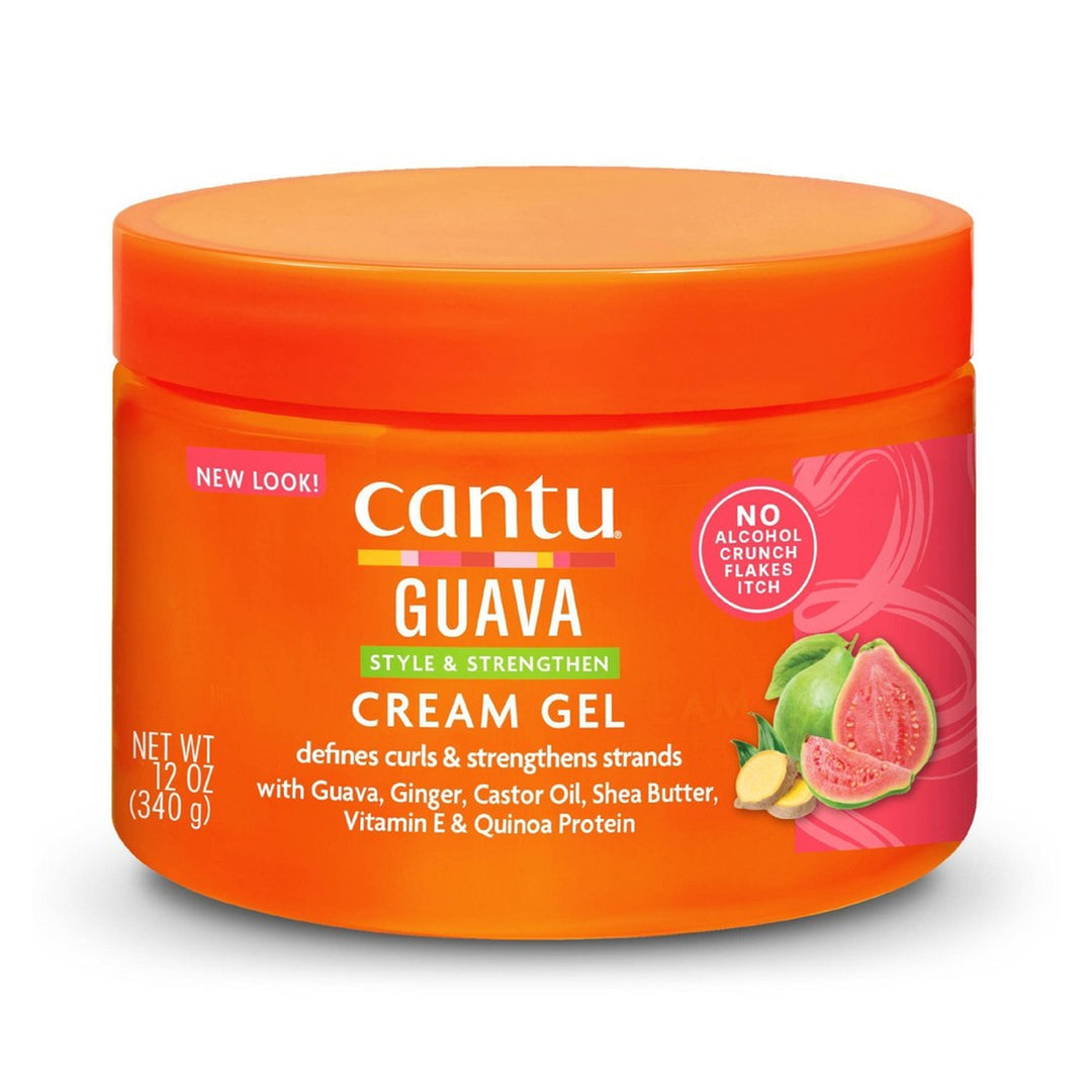Cantu Guava & Ginger Curl Strengthening Cream Gel for Healthy, Defined Curls (355 ml)