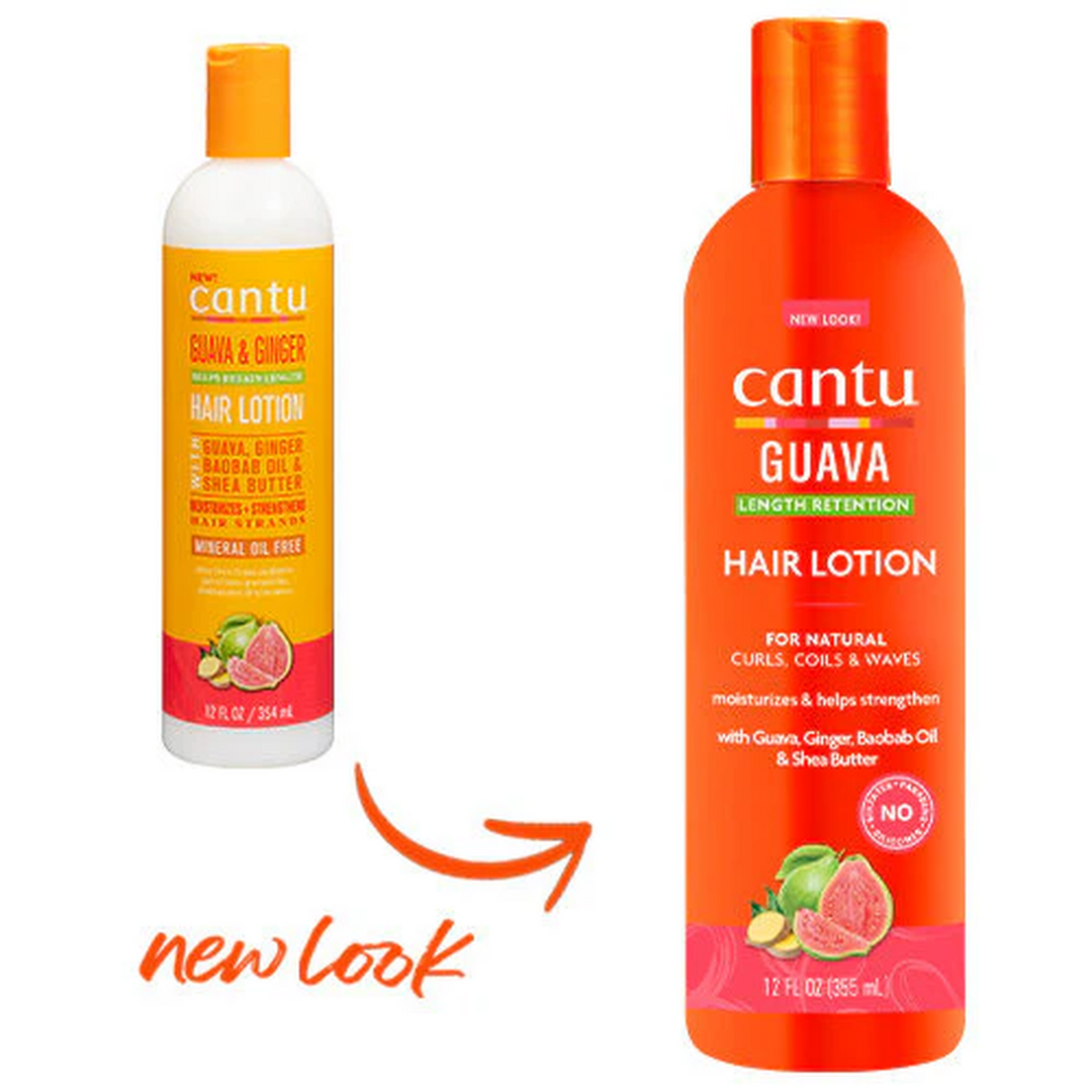 Cantu Hair Lotion with Guava, Ginger, Baobab Oil & Shea Butter, (355 ml)