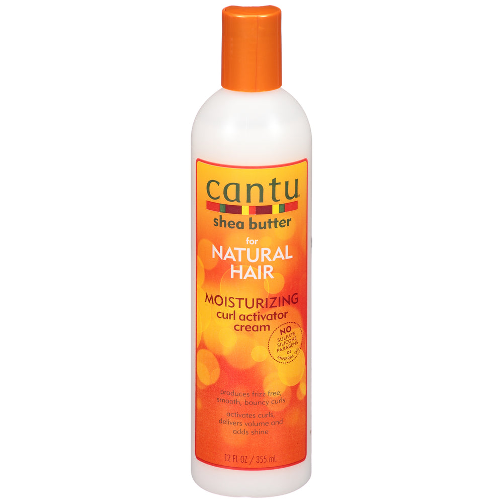 Cantu Shea Butter Moisturizing Curl Activator Cream for Waves, Curls & Coils with 7 Essential Oils (355 ml)