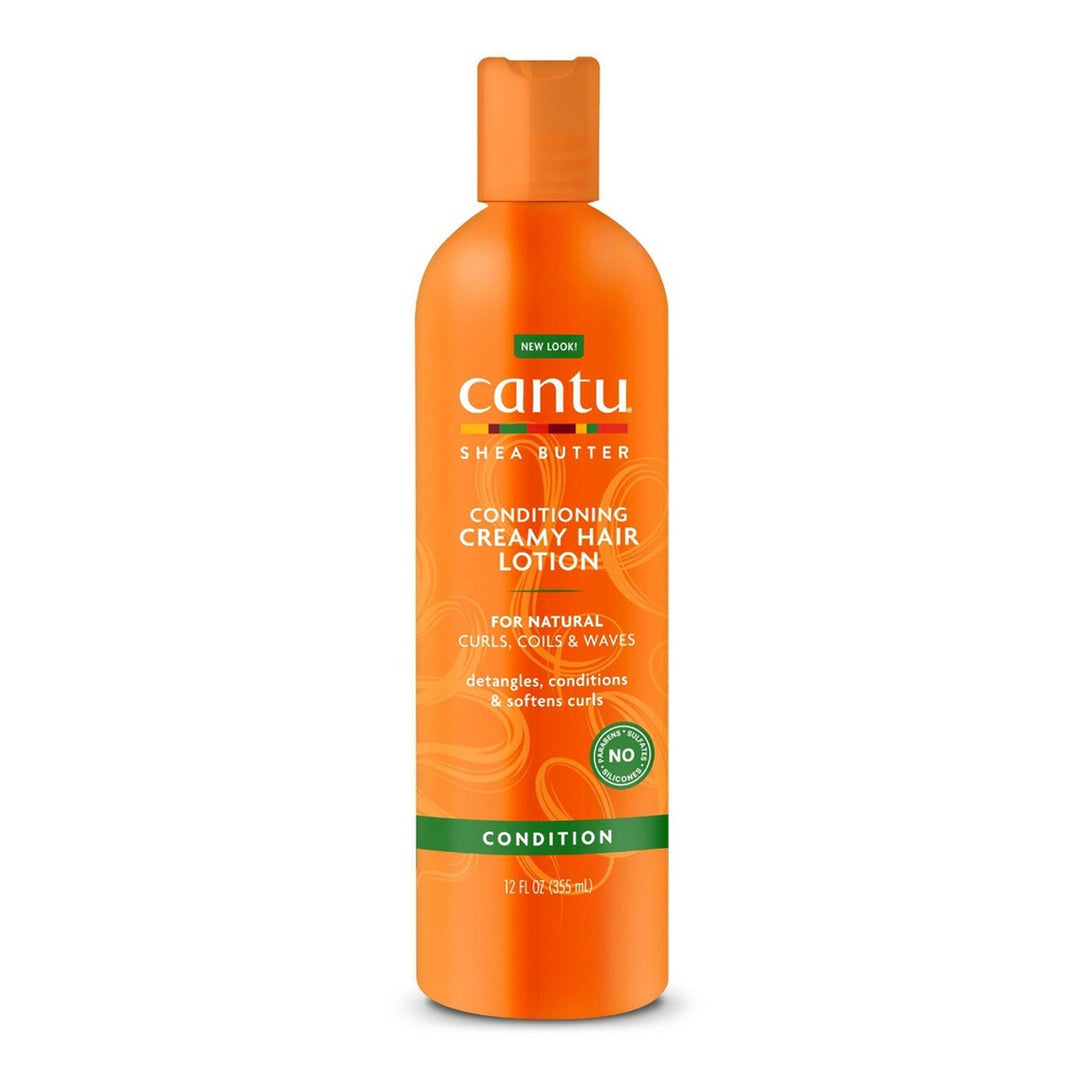 Cantu Shea Butter for Natural Hair Conditioning Creamy Hair Lotion for Curly, Wavy & Kinky Hair (355 ml)