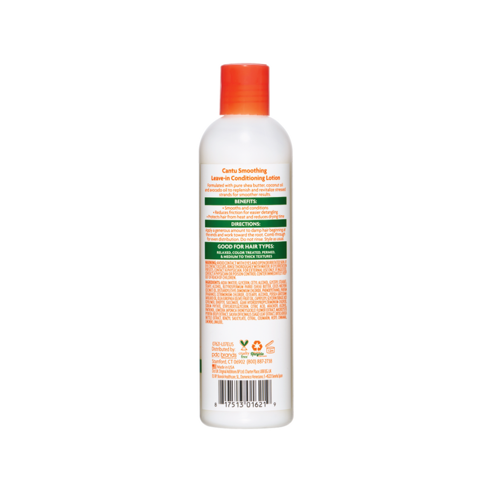 Cantu Shea Butter Leave-In Conditioning Lotion with Coconut & Avocado Oils for Smooth, Hydrated Hair (296 ml)