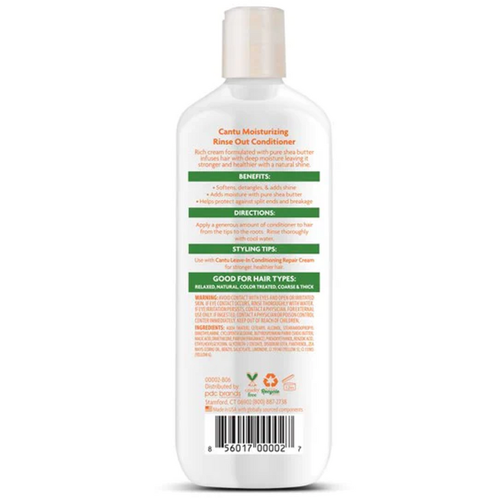 Cantu Shea Butter Moisturizing Rinse-Out Conditioner for Natural, Relaxed & Colored Hair (399 ml)