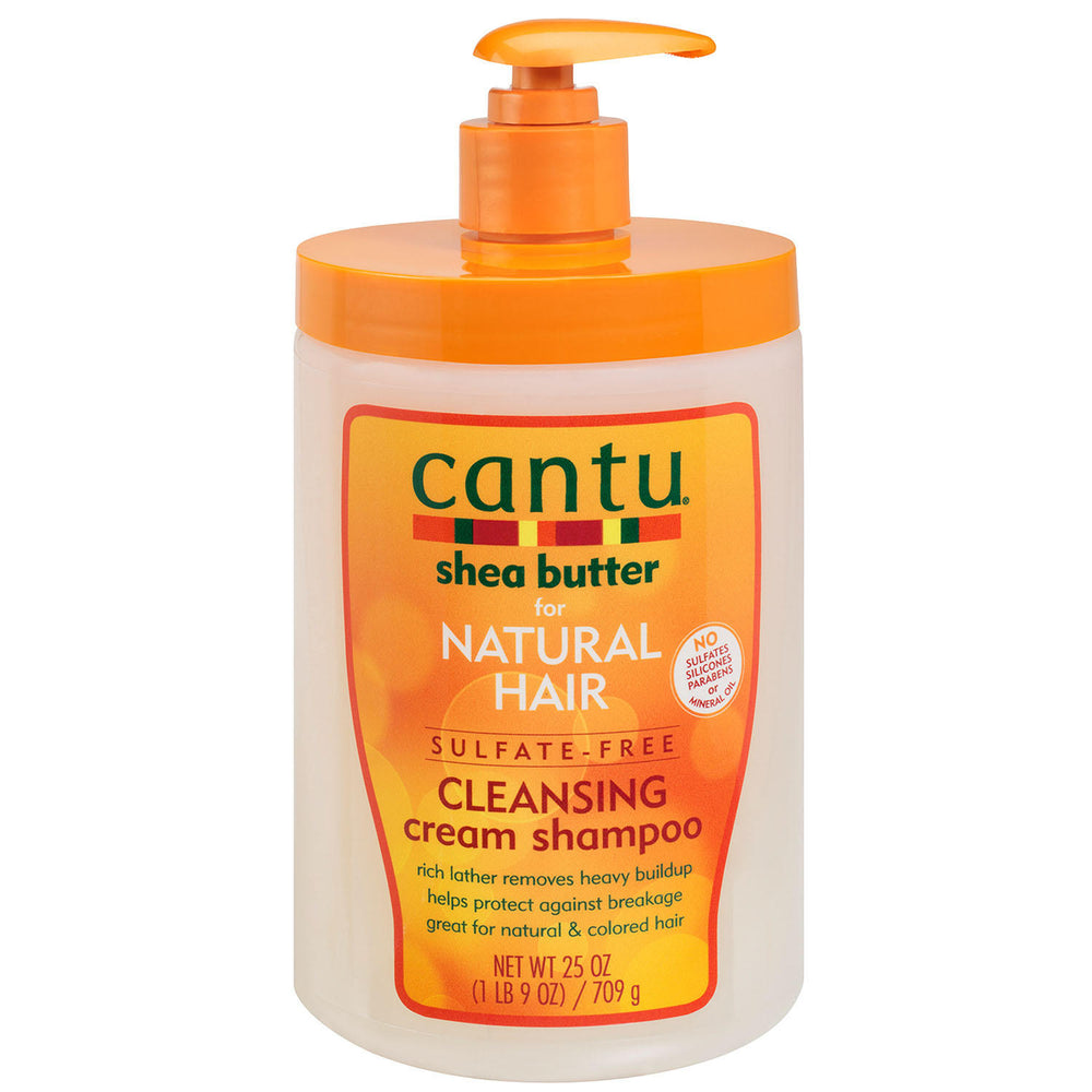 Cantu Shea Butter for Natural Hair Sulfate-Free Cleansing Cream Shampoo, Moisturizing & Gentle (739 ml)