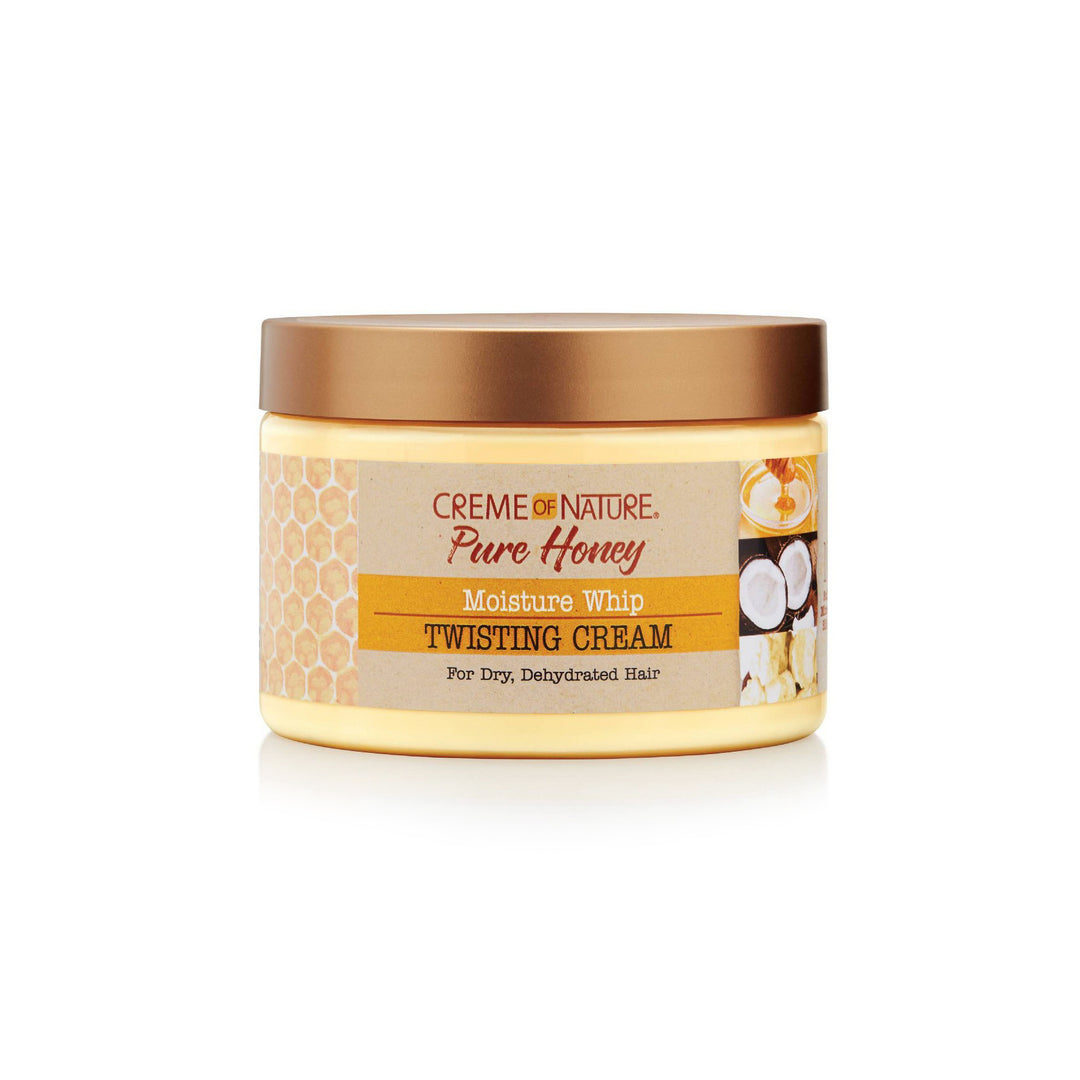 Creme of Nature Pure Honey Moisture Whip Twisting Cream with Coconut Oil & Shea Butter (340 ml)