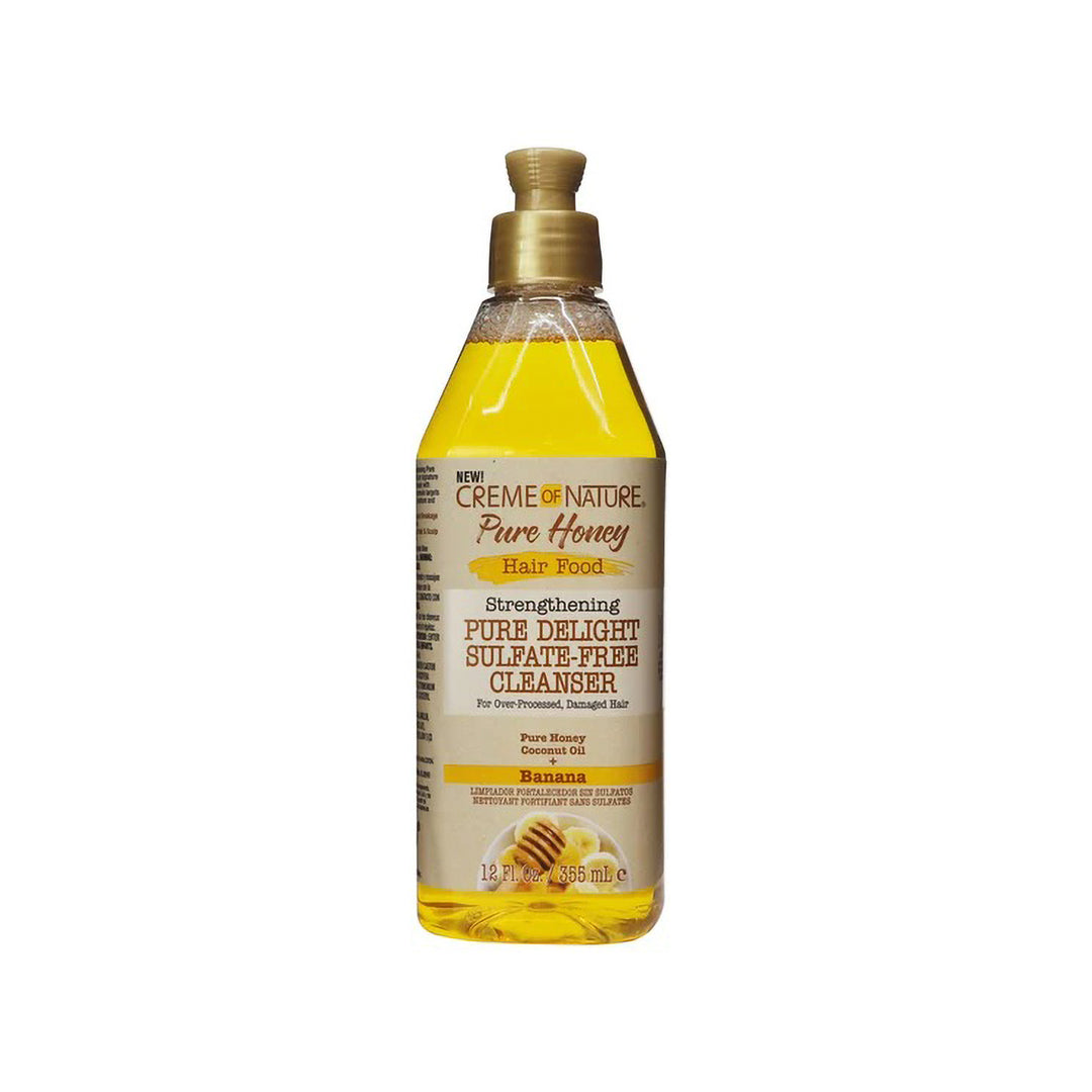 Creme of Nature Pure Honey Hair Food Strengthening Pure Delight Sulfate-Free Cleanser (355 ml)