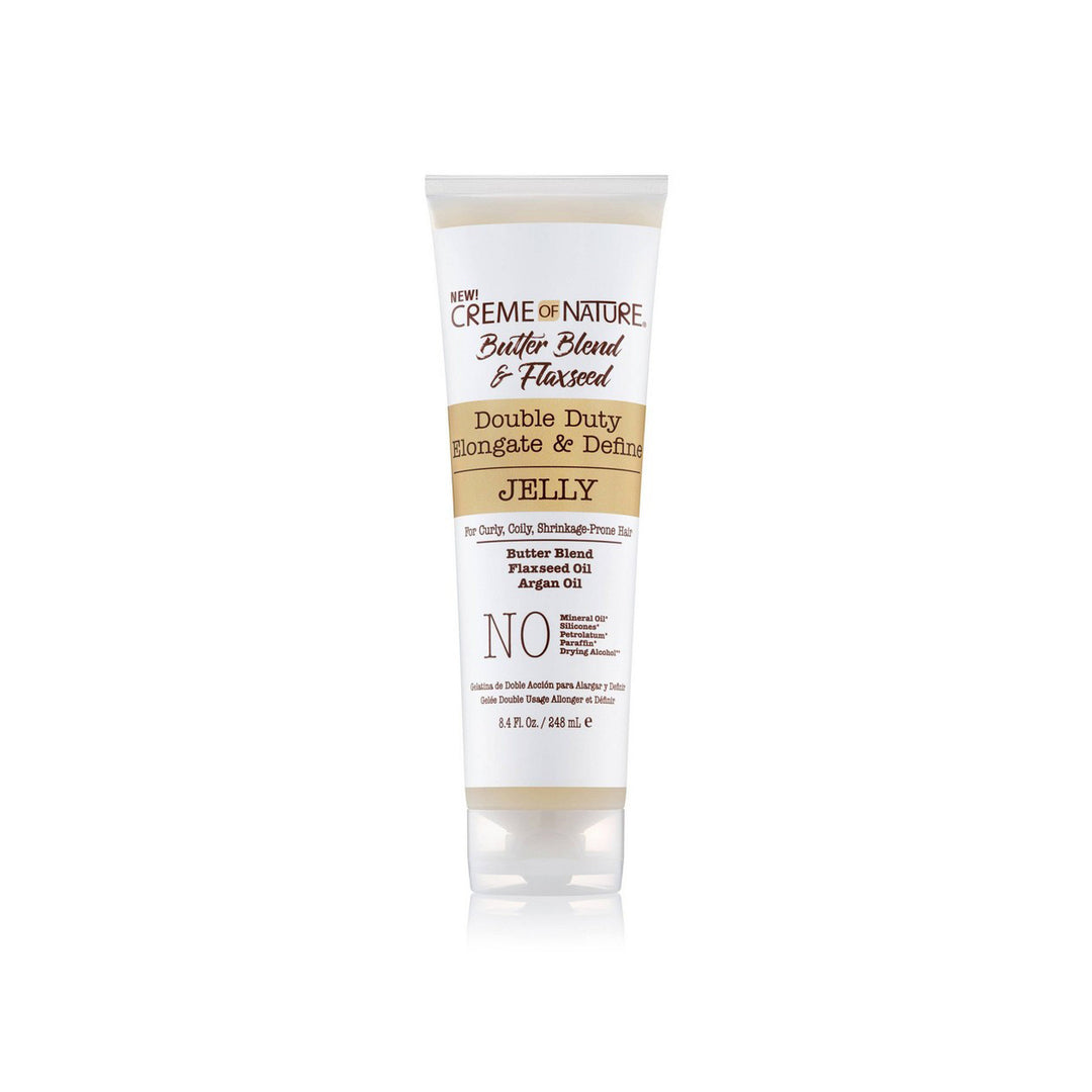 Creme of Nature Butter Blend & Flaxseed Elongate & Define Styling Cream Jelly (250 ml)