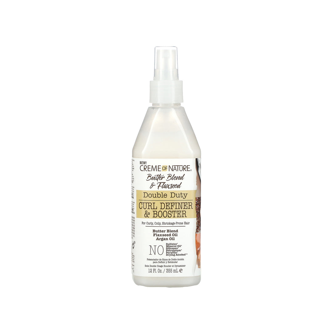 Creme of Nature Butter Blend & Flaxseed Double Duty Curl Definer & Booster (340 ml)