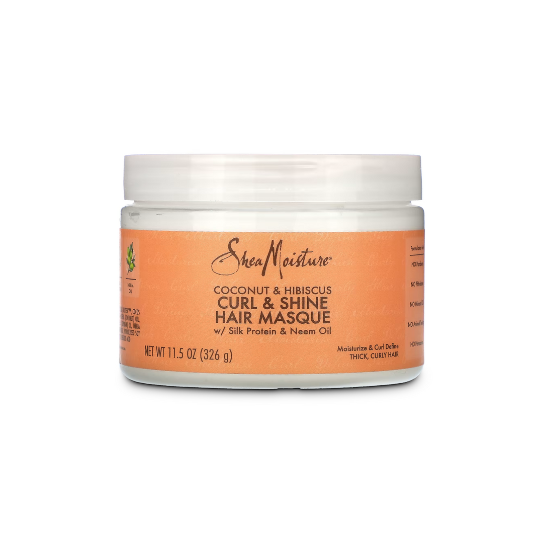 SheaMoisture Coconut & Hibiscus Curl & Shine Hair Masque (340 g) - Sabina London