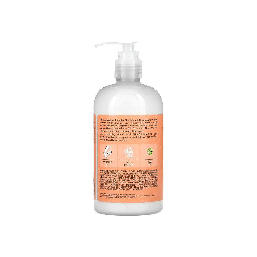 SheaMoisture Coconut & Hibiscus Curl & Shine Conditioner - Thick, Curly Hair (384 ml) - Sabina London