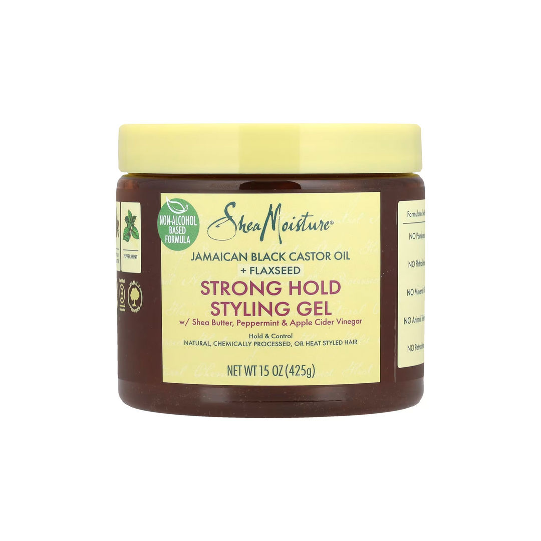 SheaMoisture Jamaican Black Castor Oil & Flaxseed Strong Hold Styling Gel (425 g) - Sabina London