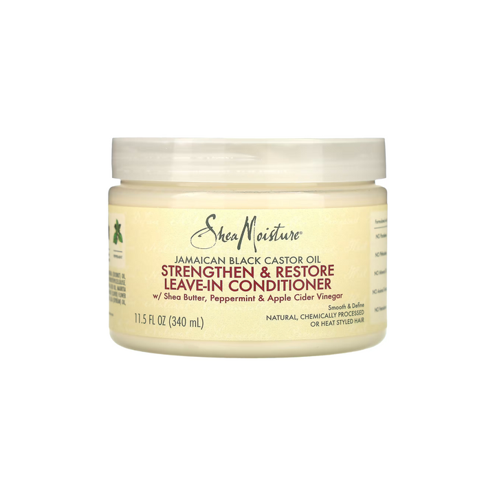 SheaMoisture Jamaican Black Castor Oil Strengthen & Restore Leave-In Conditioner (340 ml) - Sabina London
