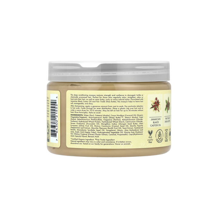 SheaMoisture Jamaican Black Castor Oil Strengthen & Restore Treatment Masque (355 ml) - Sabina London