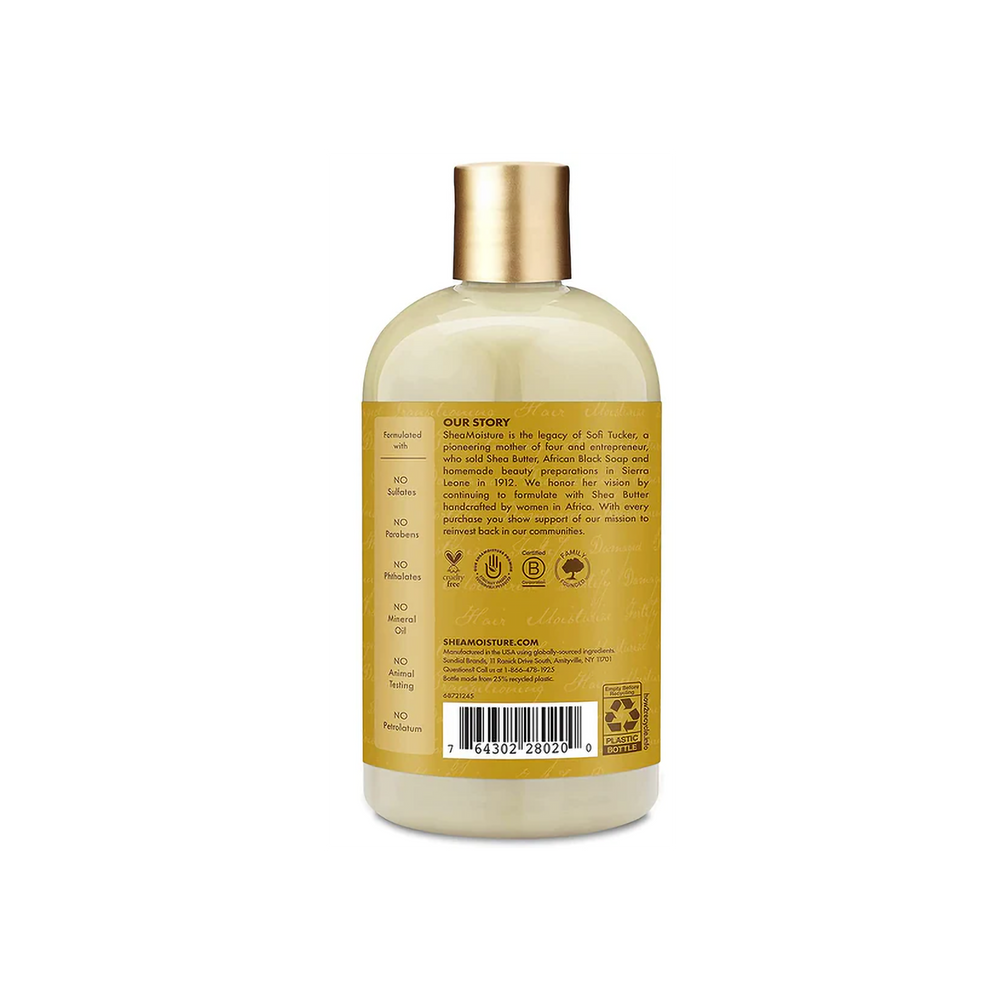 SheaMoisture Raw Shea Butter Deep Moisturizing Shampoo with Argan Oil & Sea Kelp (384 ml) - Sabina London