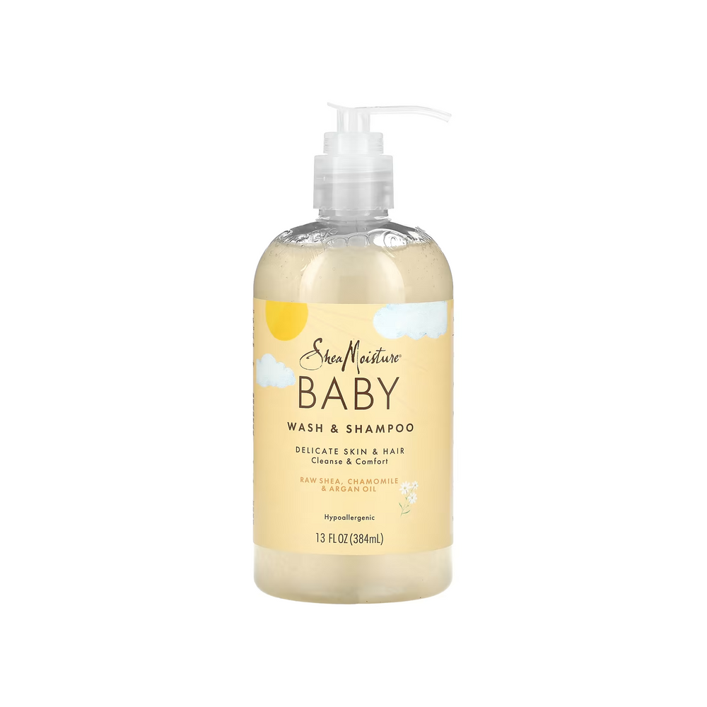 SheaMoisture Baby Wash & Shampoo - Raw Shea, Chamomile & Argan Oil (384 ml) 