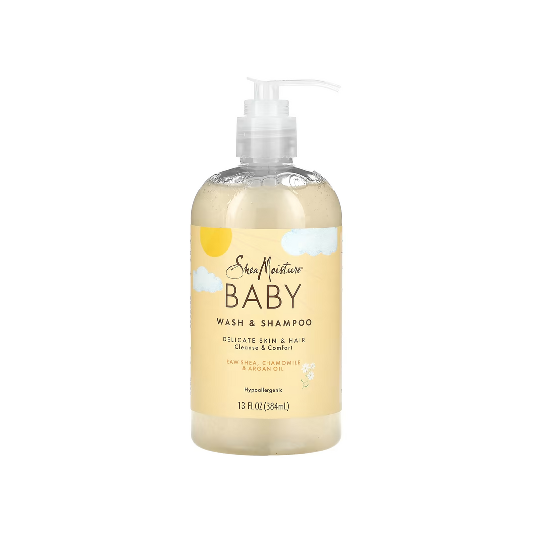 SheaMoisture Baby Wash & Shampoo - Raw Shea, Chamomile & Argan Oil (384 ml) 