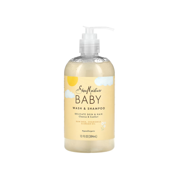 SheaMoisture Baby Wash & Shampoo - Raw Shea, Chamomile & Argan Oil (384 ml) 