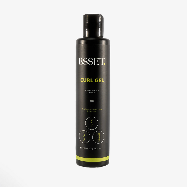 BSSET Curl Gel - Defines & Holds Curls, A Powerful Styling Essential (300 ml) 