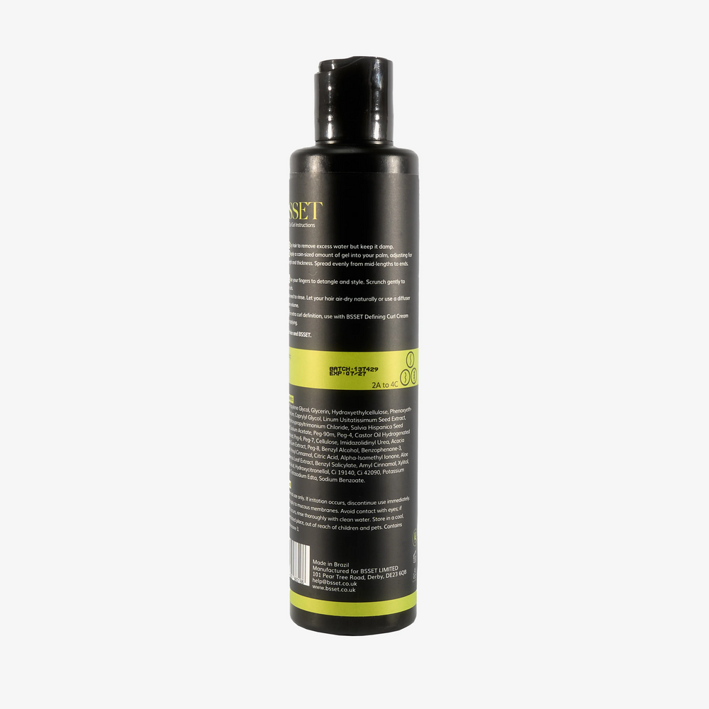 BSSET Curl Gel - Defines & Holds Curls, A Powerful Styling Essential (300 ml) 