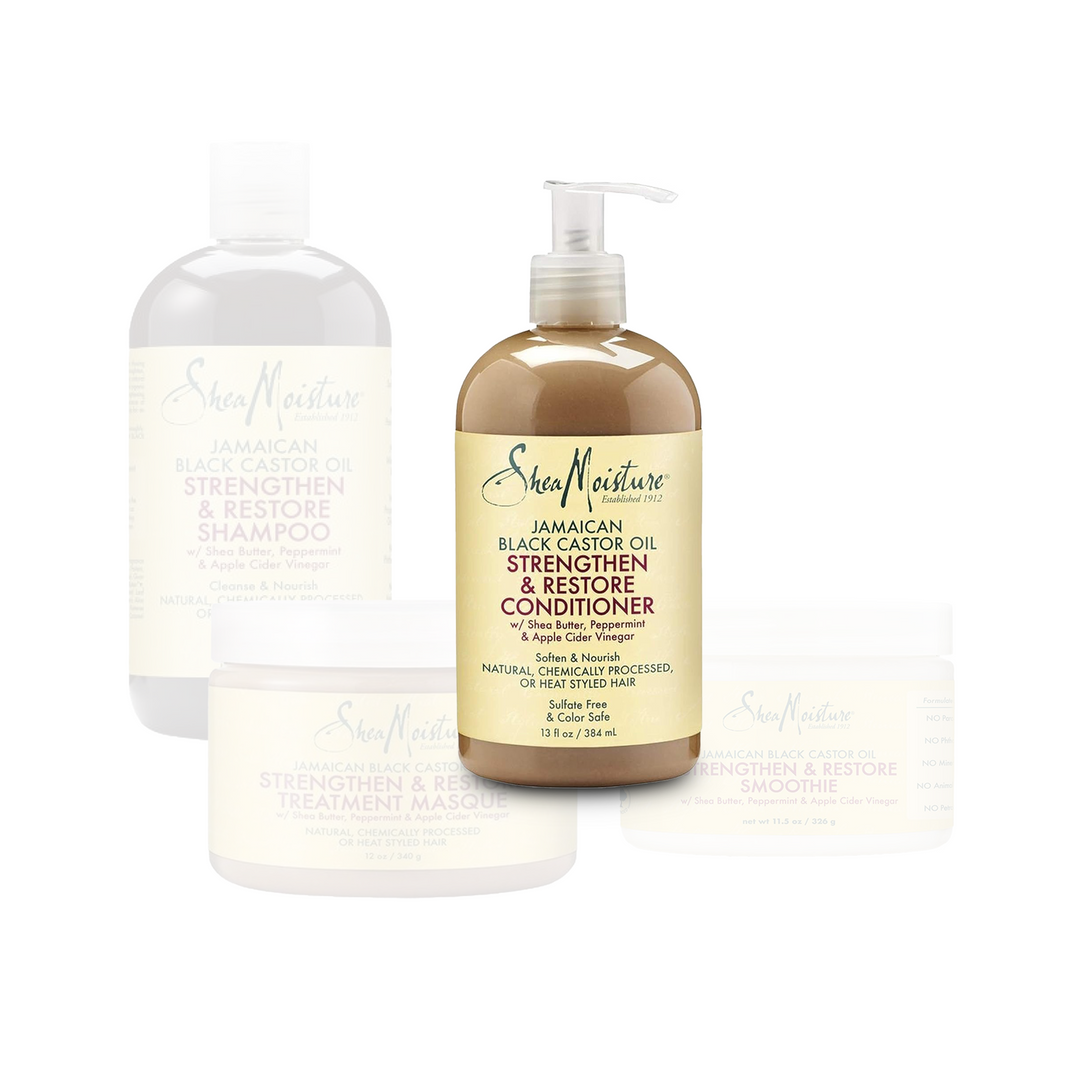 SheaMoisture - Complete Jamaican Black Castor Oil Haircare Bundle: Strengthen & Restore 