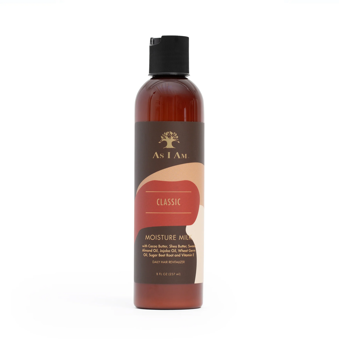 As I Am Classic Coconut Moisture Milk - Lightweight Daily Leave-In Lotion for Hydrated, Soft Curls & Coils (237 ml) 