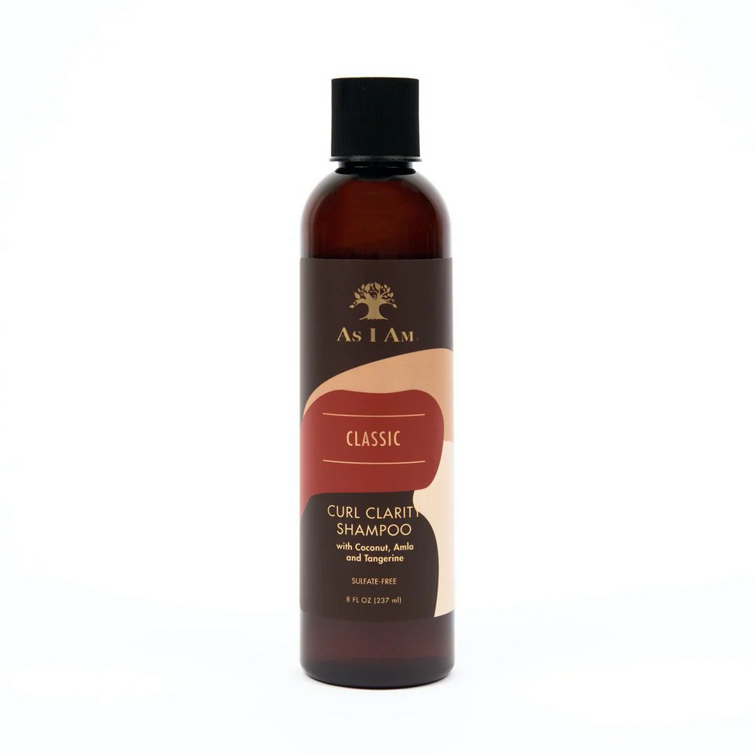 As I Am Classic Curl Clarity Shampoo - Sulfate-Free Clarifying Cleanser with Coconut, Amla & Tangerine for Refreshing Curls (237 ml) 