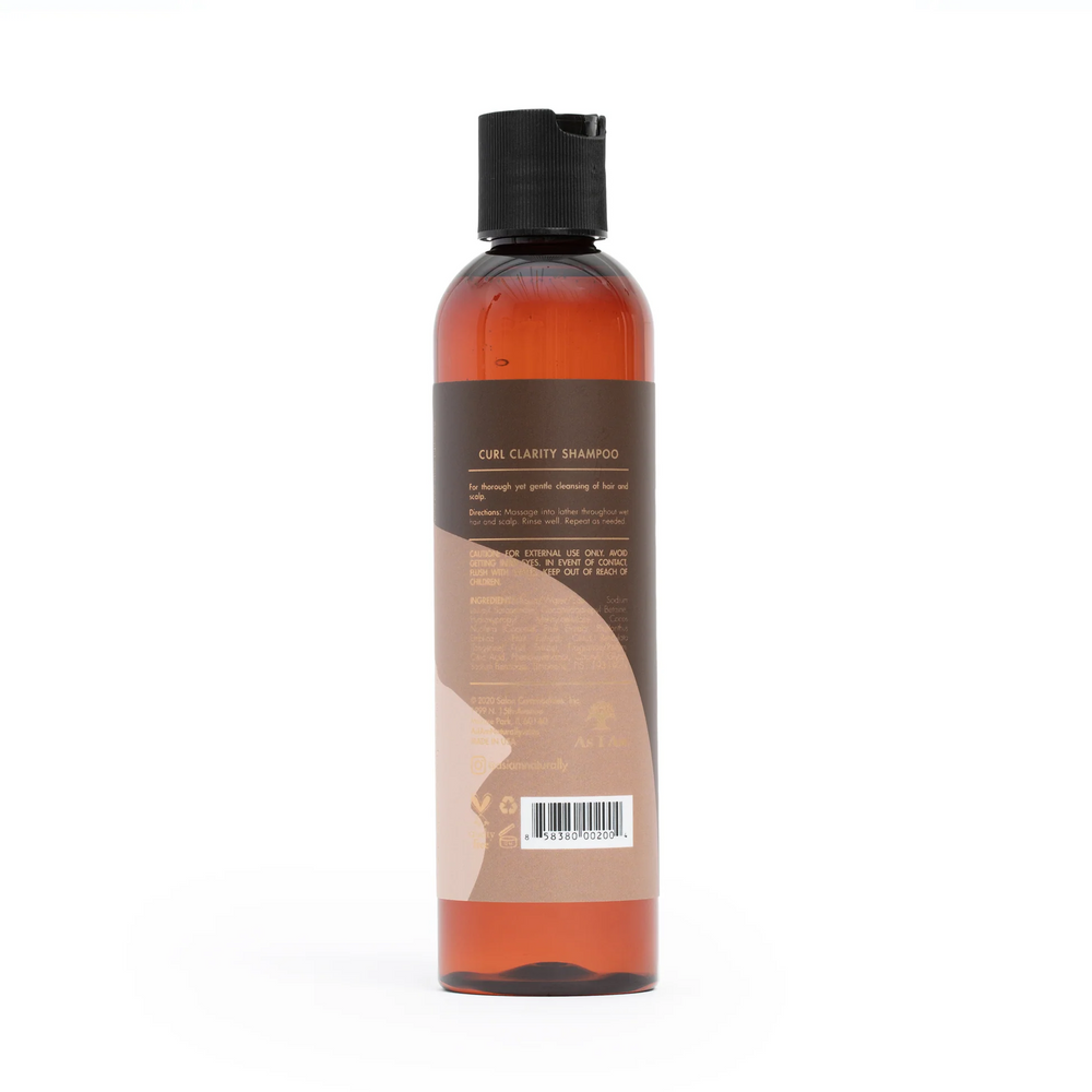As I Am Classic Curl Clarity Shampoo - Sulfate-Free Clarifying Cleanser with Coconut, Amla & Tangerine for Refreshing Curls (237 ml) 