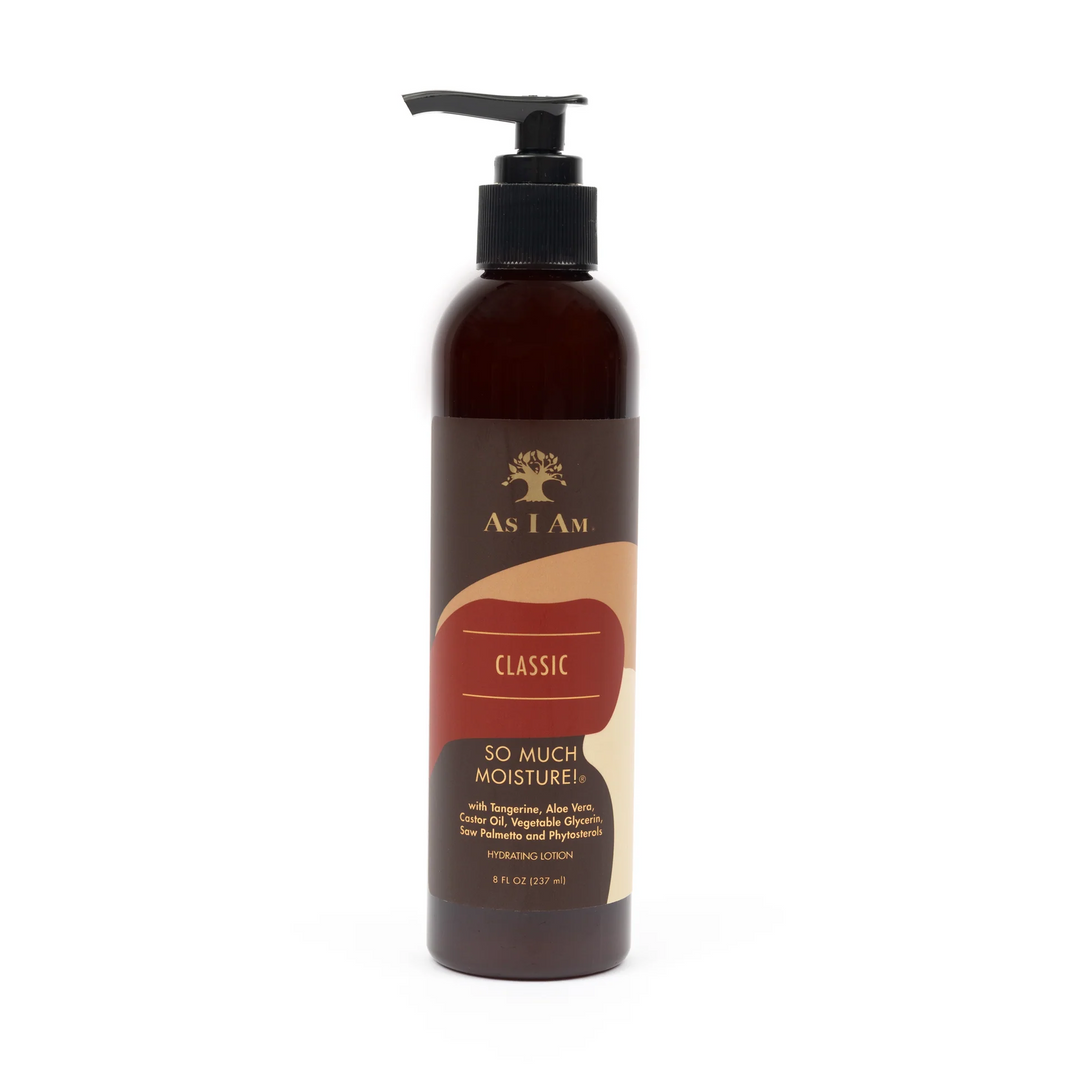 As I Am Classic So Much Moisture Hydrating Lotion - Hydrating Glycerin-Rich Lotion for Curls, Afros & Free-Textured Styles (237 ml) 