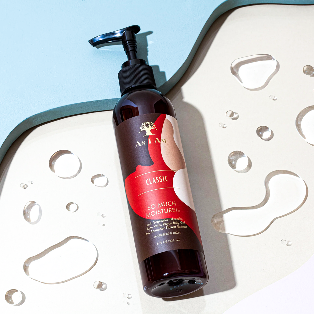 As I Am Classic So Much Moisture Hydrating Lotion - Hydrating Glycerin-Rich Lotion for Curls, Afros & Free-Textured Styles (237 ml) 