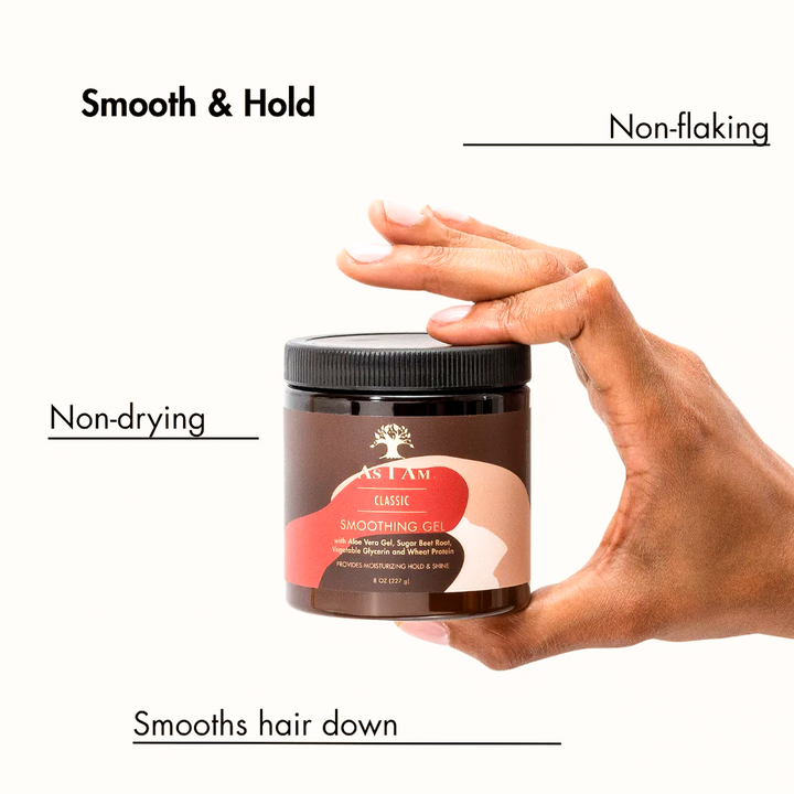 As I Am Classic Coconut Styling & Smoothing Gel - Moisturizing Hold & Frizz-Free Shine (237 g) 