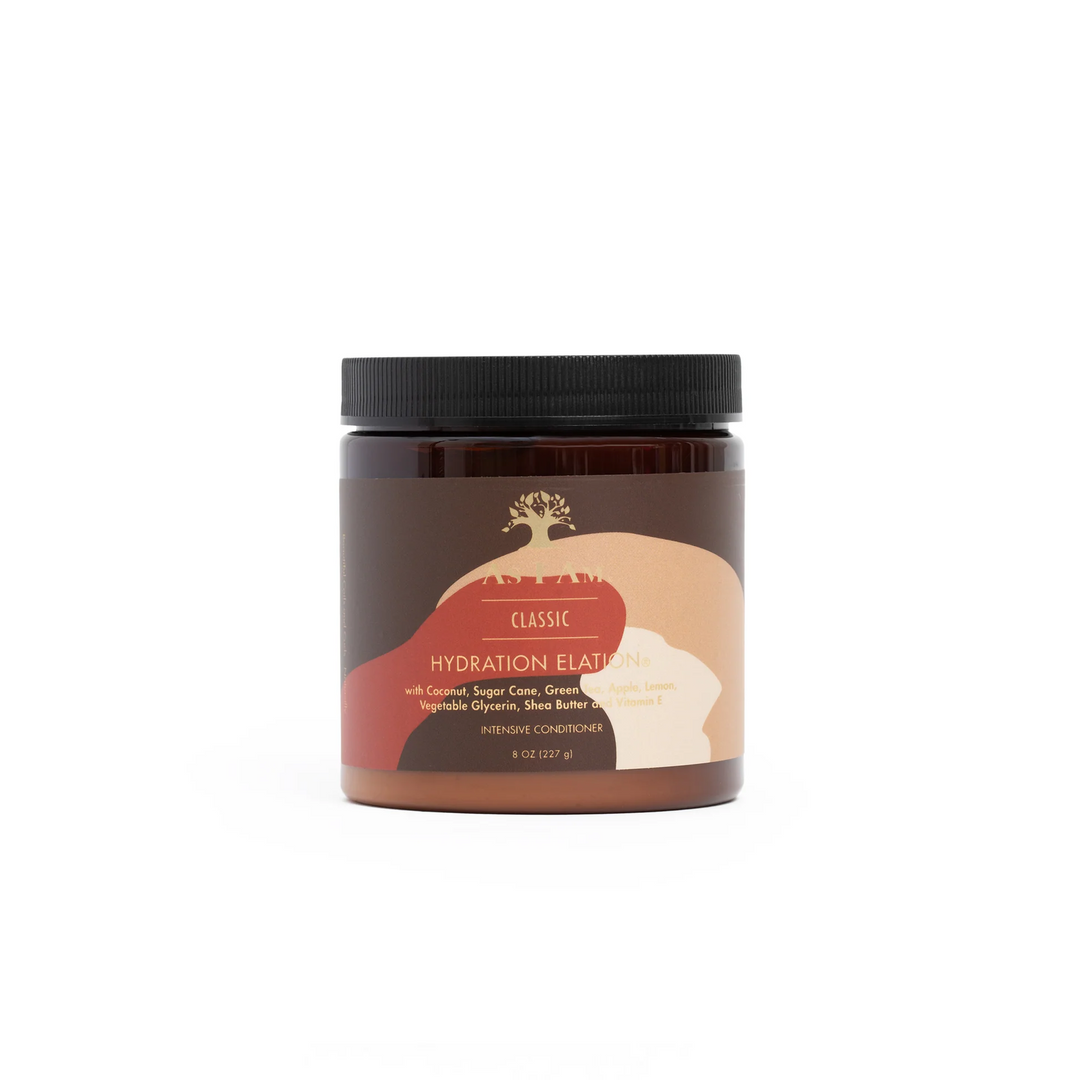 As I Am Classic Hydration Elation Deep Conditioner - Moisturising Treatment for Dry, Brittle & Damaged Hair (237 g) 