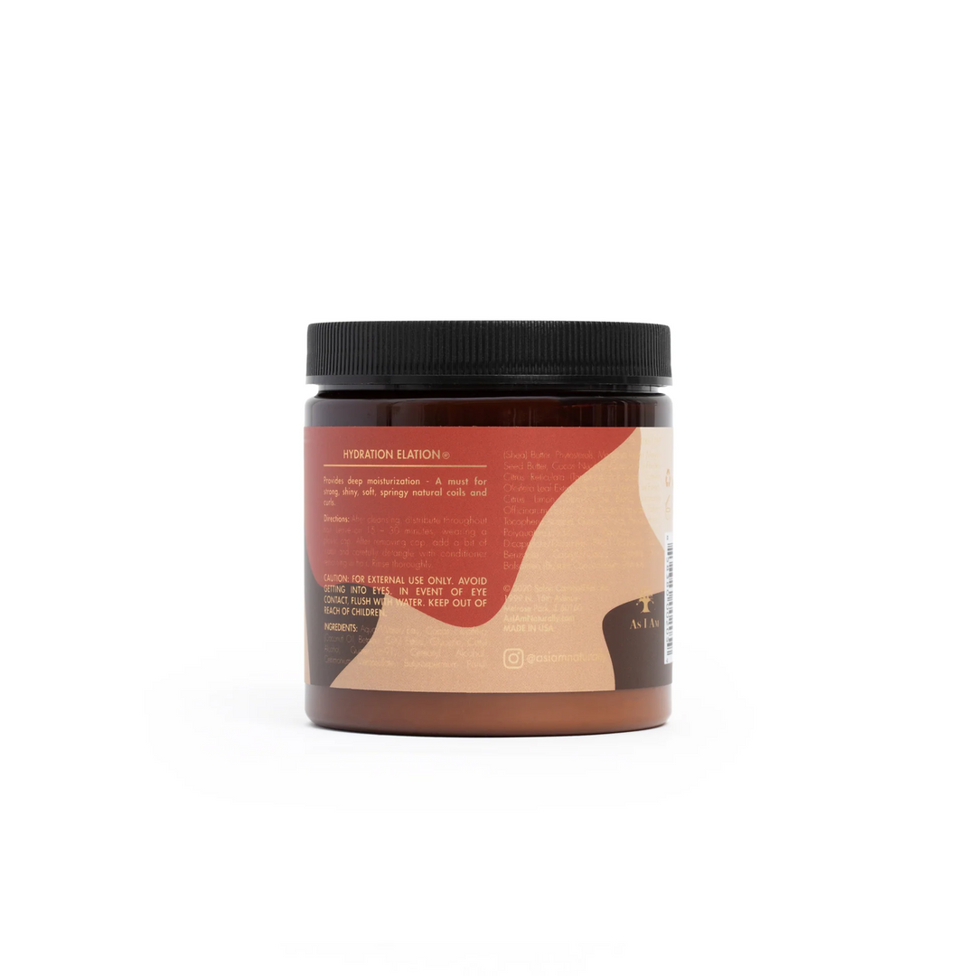 As I Am Classic Hydration Elation Deep Conditioner - Moisturising Treatment for Dry, Brittle & Damaged Hair (237 g) 