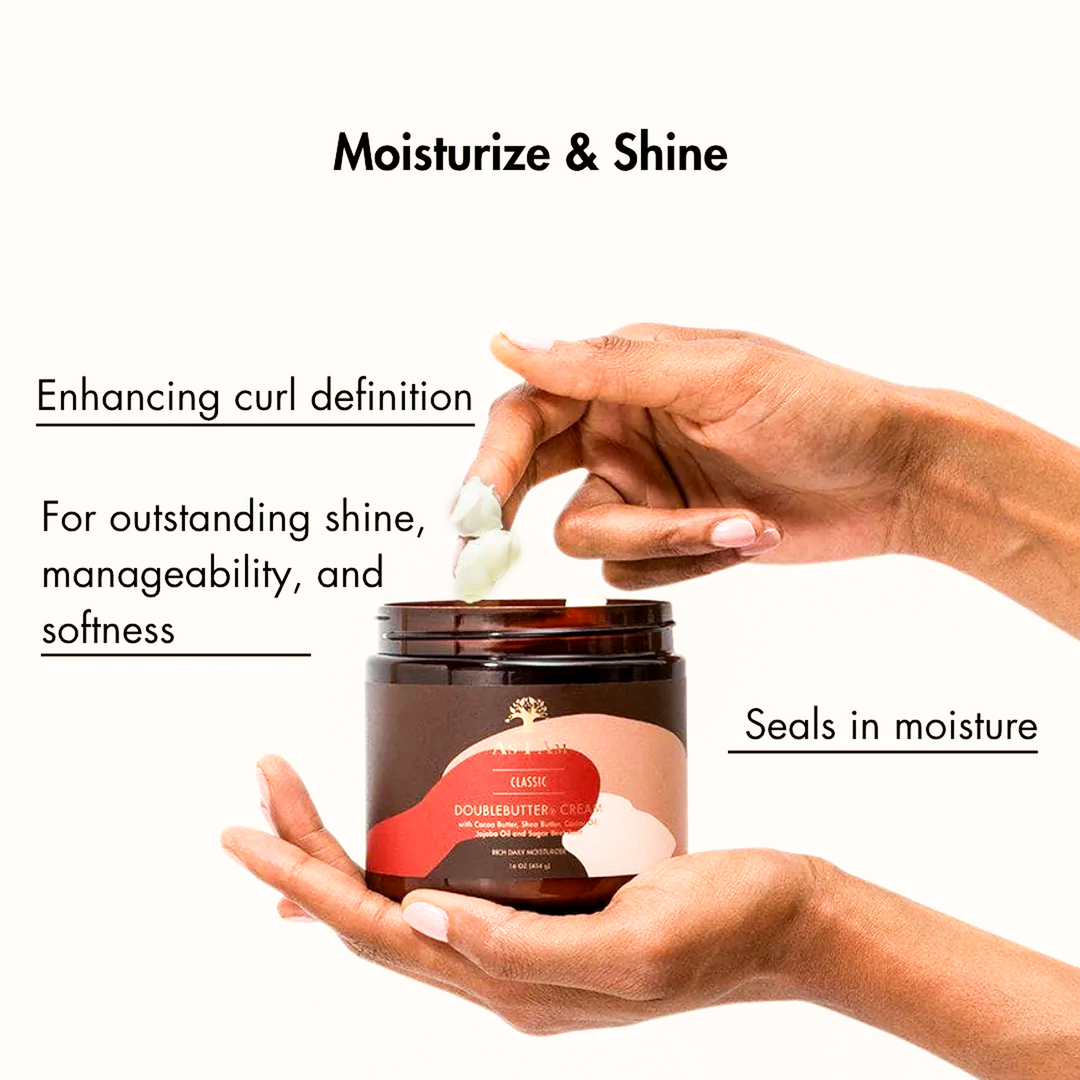 As I Am Classic Coconut Double Butter Cream - Moisturising Treatment for Curly & Coily Hair (237 g) 