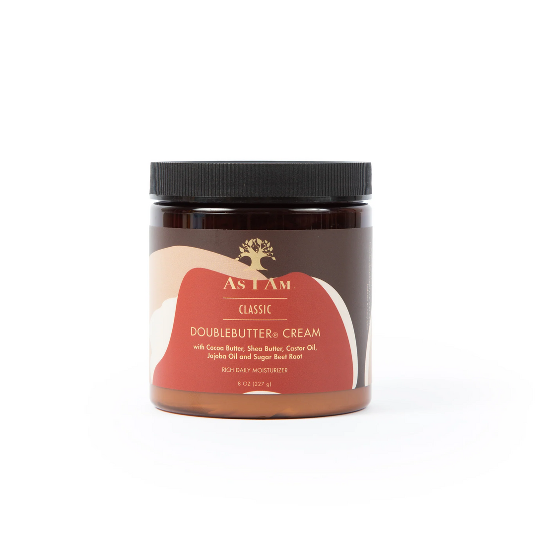 As I Am Classic Coconut Double Butter Cream - Moisturising Treatment for Curly & Coily Hair (237 g) 