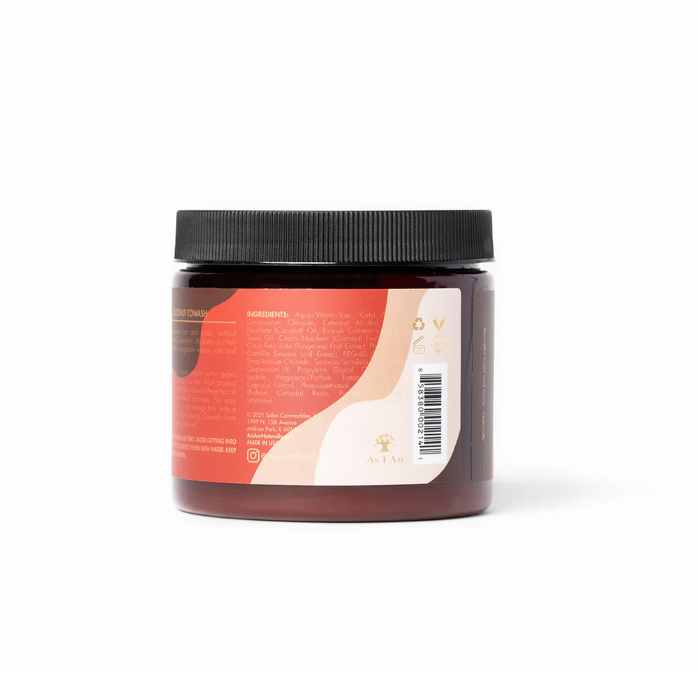 As I Am Classic Coconut CoWash - Gentle Cleansing Cream Conditioner for Curls & Coils (237 g) 