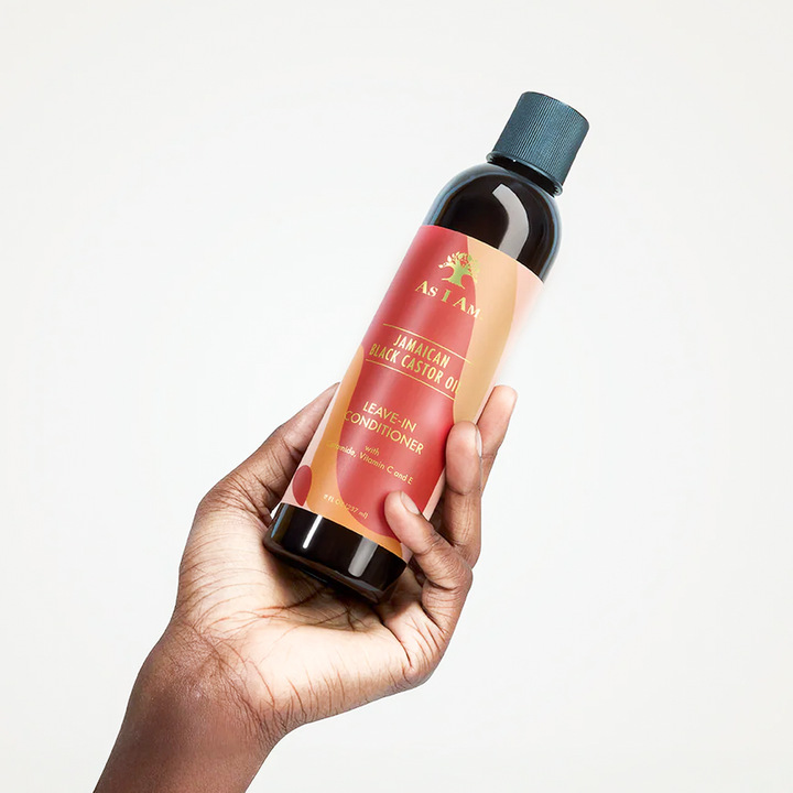 As I Am Jamaican Black Castor Oil Leave-In Conditioner with Honey & Almond - Deeply Moisturising & Detangling (237 ml) 