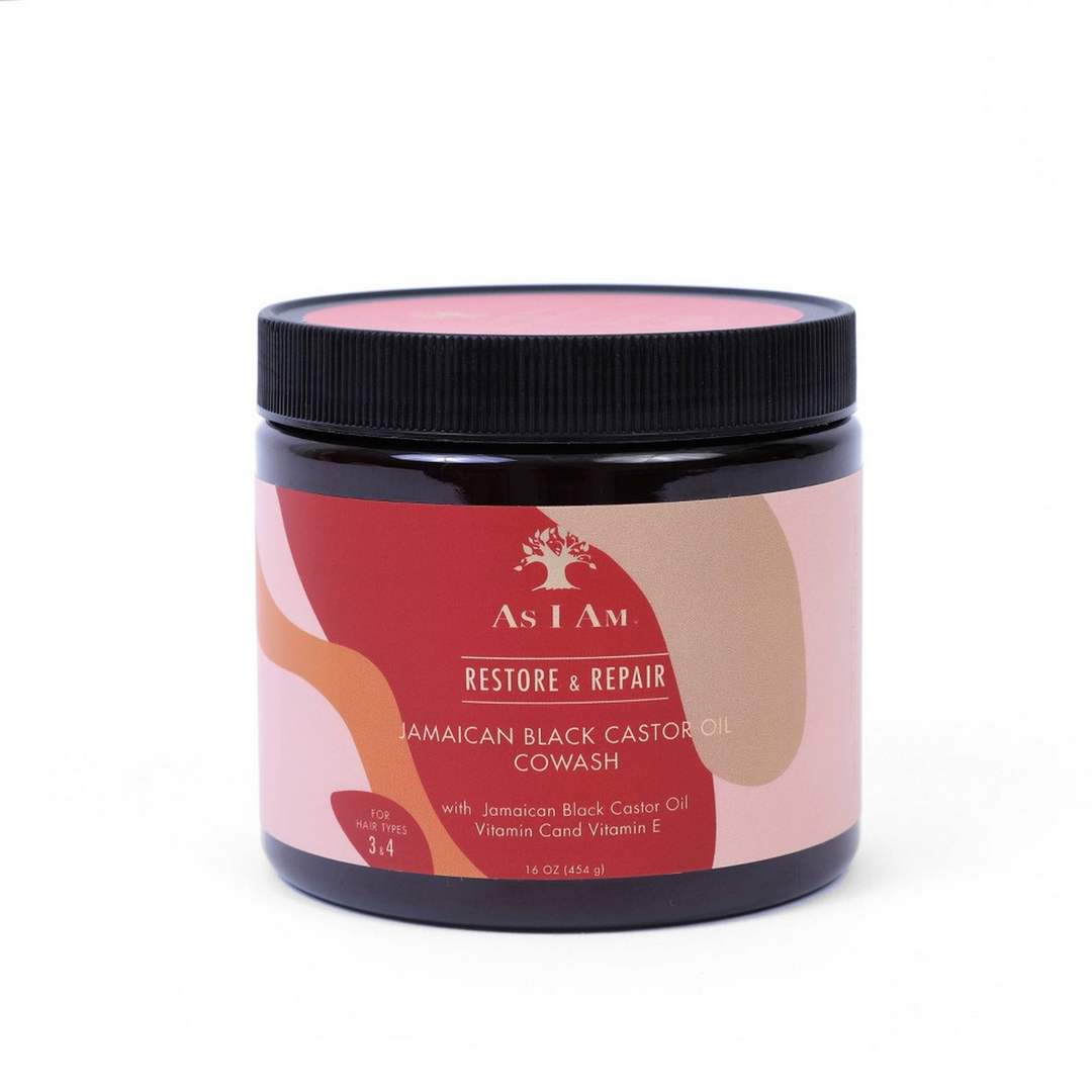 As I Am Jamaican Black Castor Oil Cowash - Restorative Nano-Ceramide Cleansing Conditioner (454 g) 
