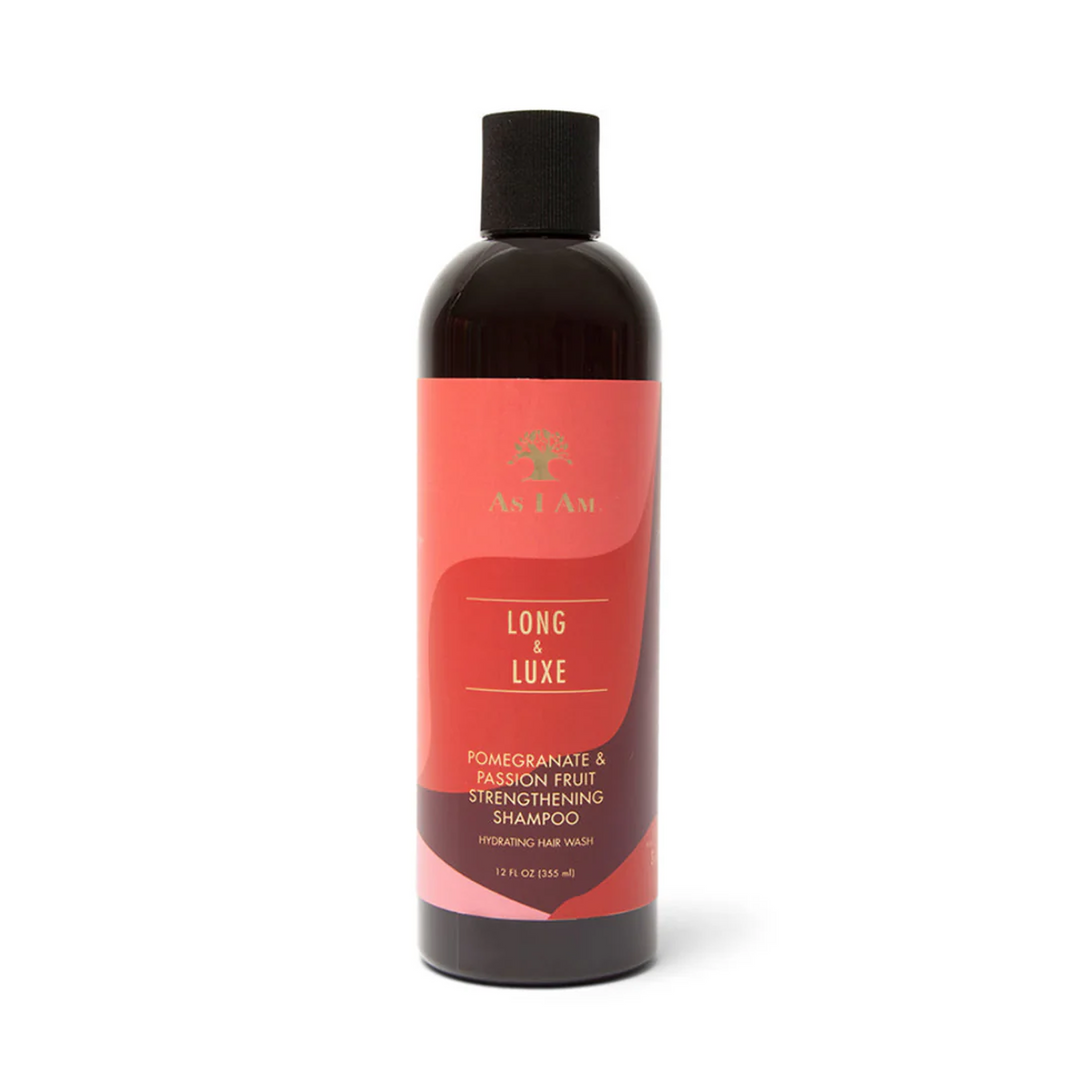 As I Am Long & Luxe Strengthening Shampoo with Pomegranate & Passion Fruit (355 ml) 