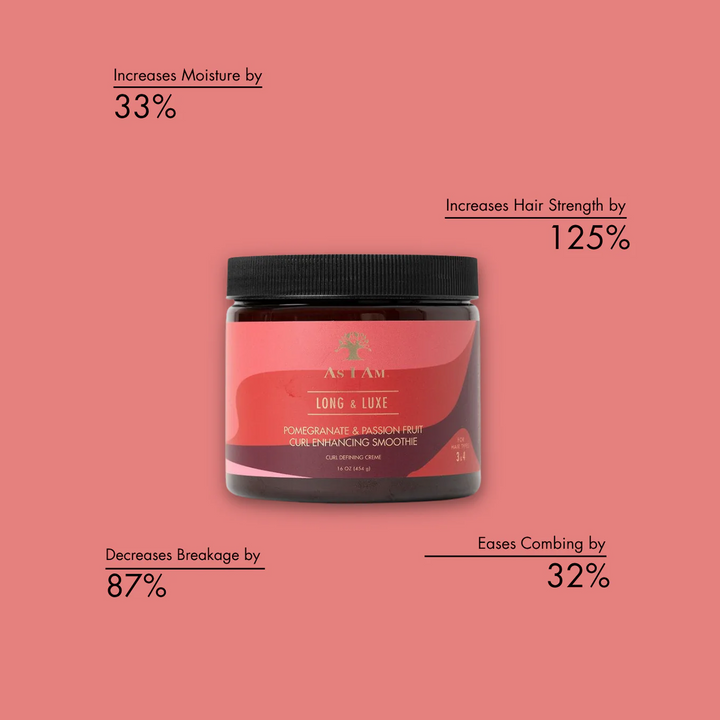 As I Am Long & Luxe Pomegranate & Passion Fruit Curl Enhancing Smoothie (454 g) 