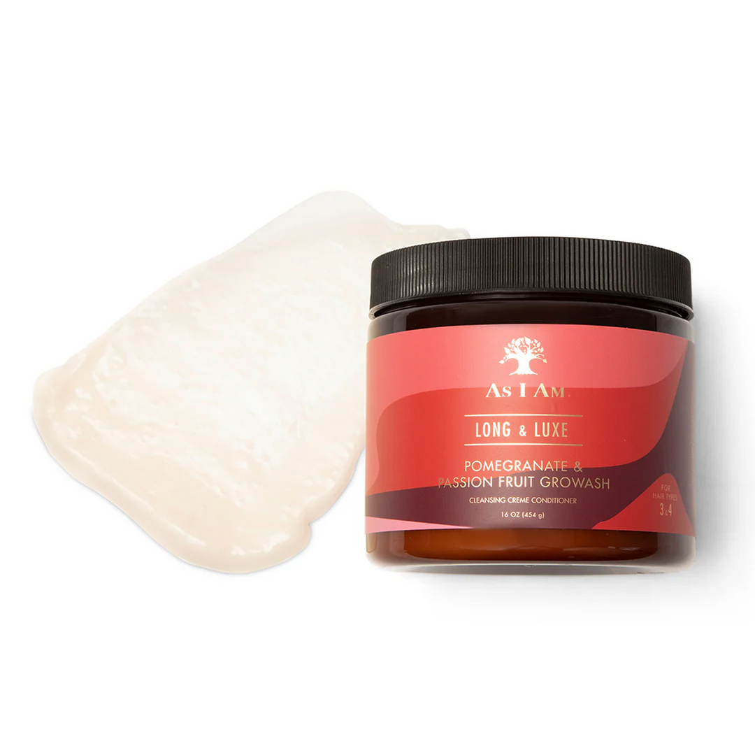 As I Am Long & Luxe Growash Cleansing Creme Conditioner with Pomegranate & Passion Fruit (454 g) 