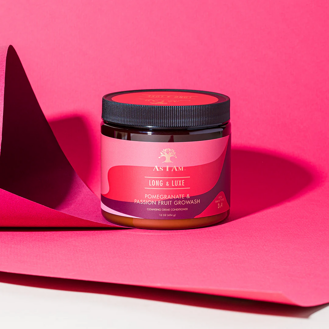 As I Am Long & Luxe Growash Cleansing Creme Conditioner with Pomegranate & Passion Fruit (454 g) 