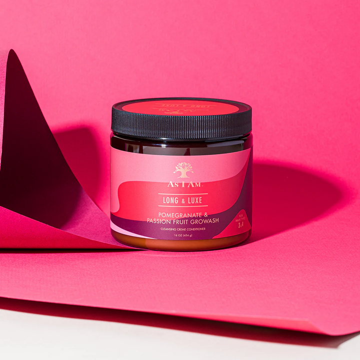 As I Am Long & Luxe Growash Cleansing Creme Conditioner with Pomegranate & Passion Fruit (454 g) 