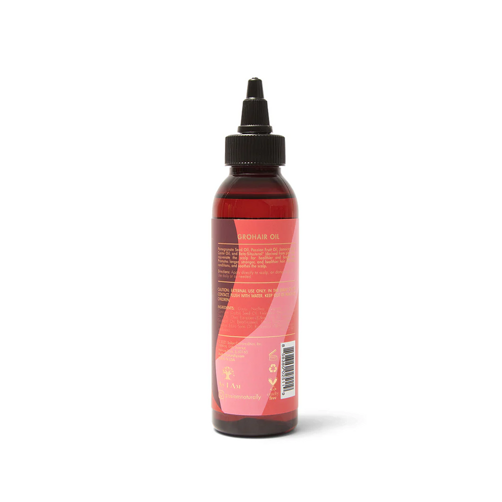 As I Am Long & Luxe Pomegranate & Passion Fruit GroHair Oil Strengthening Treatment (120 ml) 